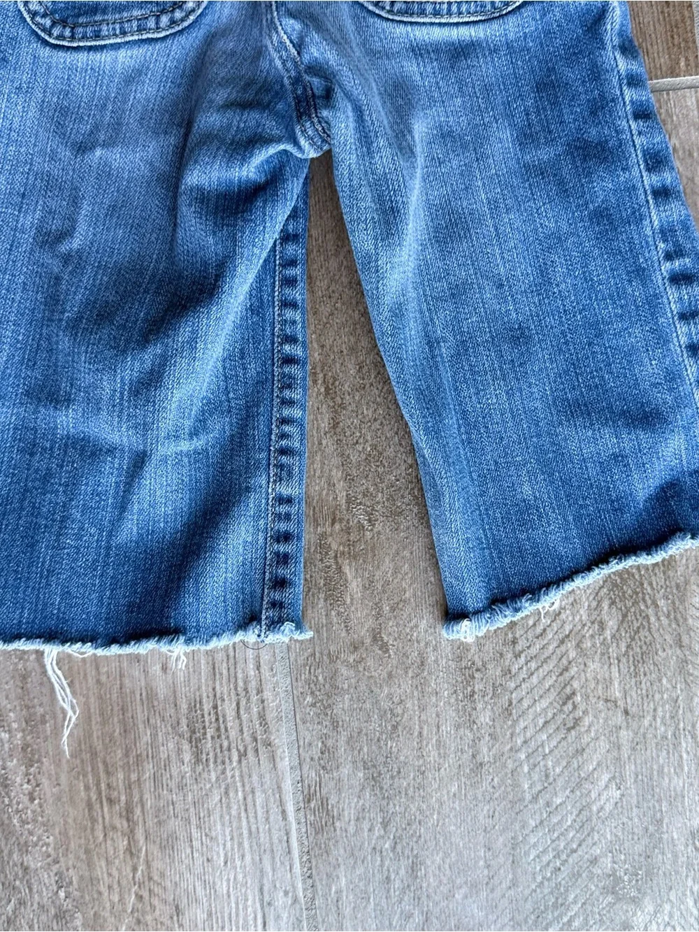 Vintage Old Navy Blue Denim Trouser Jeans with Heart Embroidery